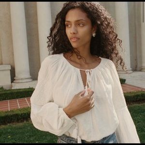 Shop DÔEN Source Top, XS, salt 100% cotton Spring 2016